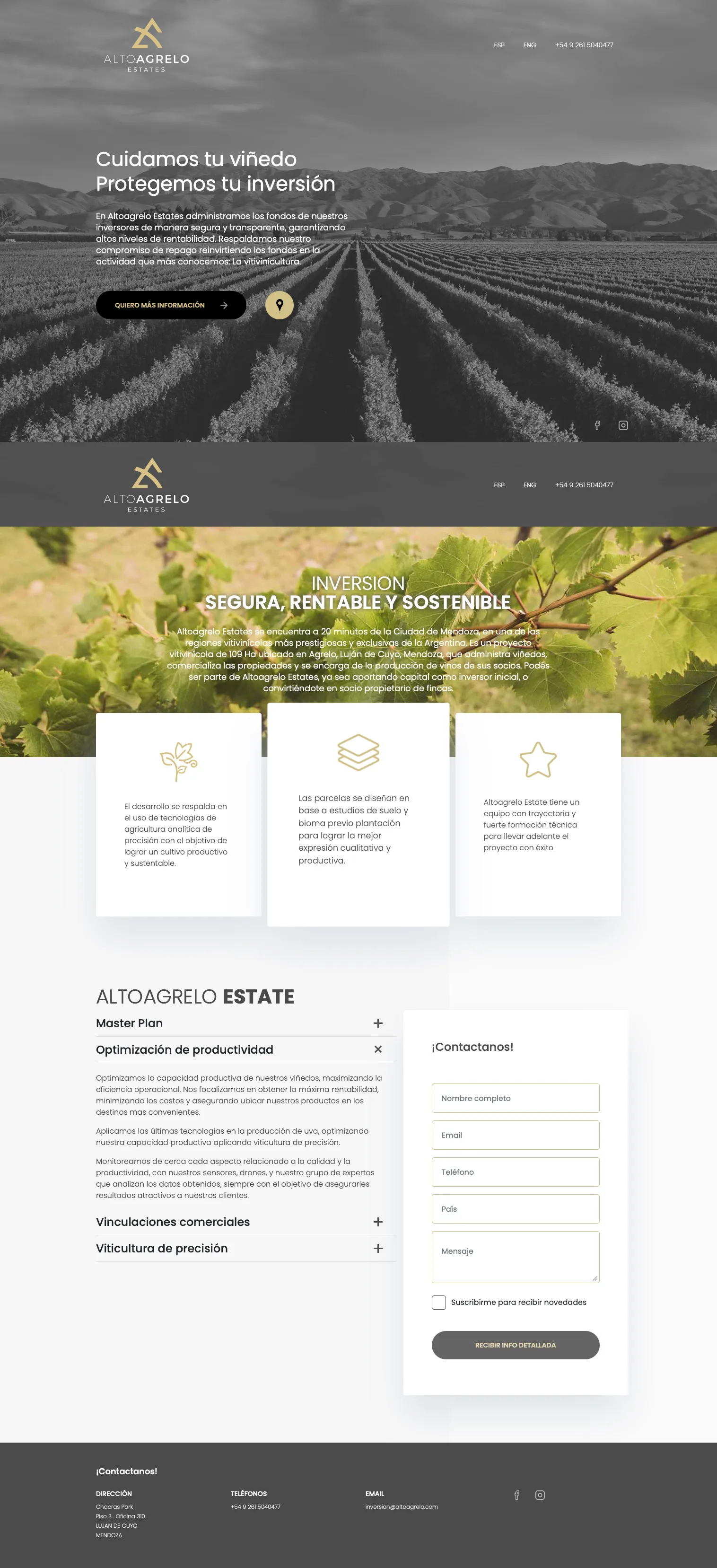 Web Alto Agrelo