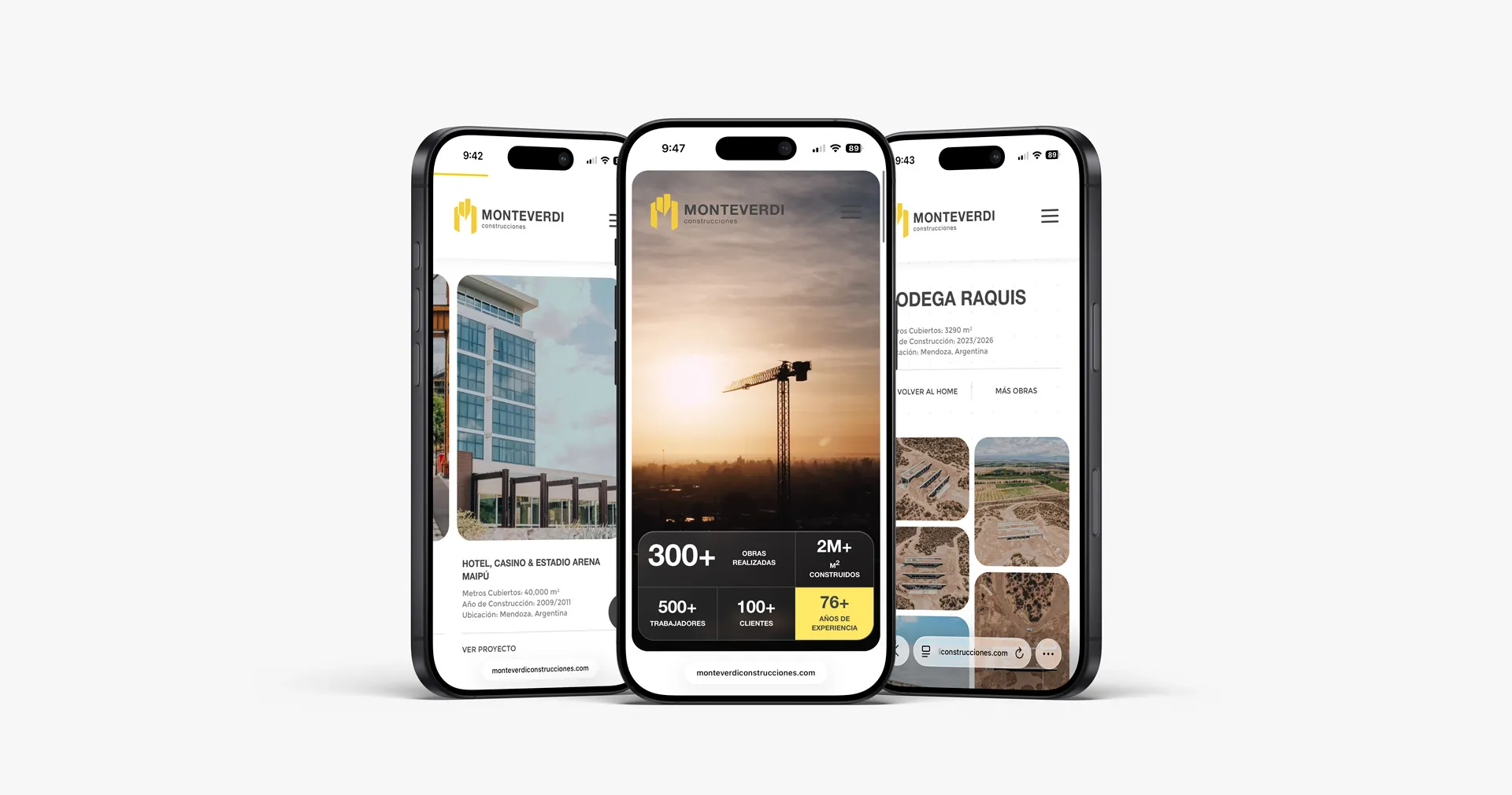 Web Mobile Monteverdi Construcciones