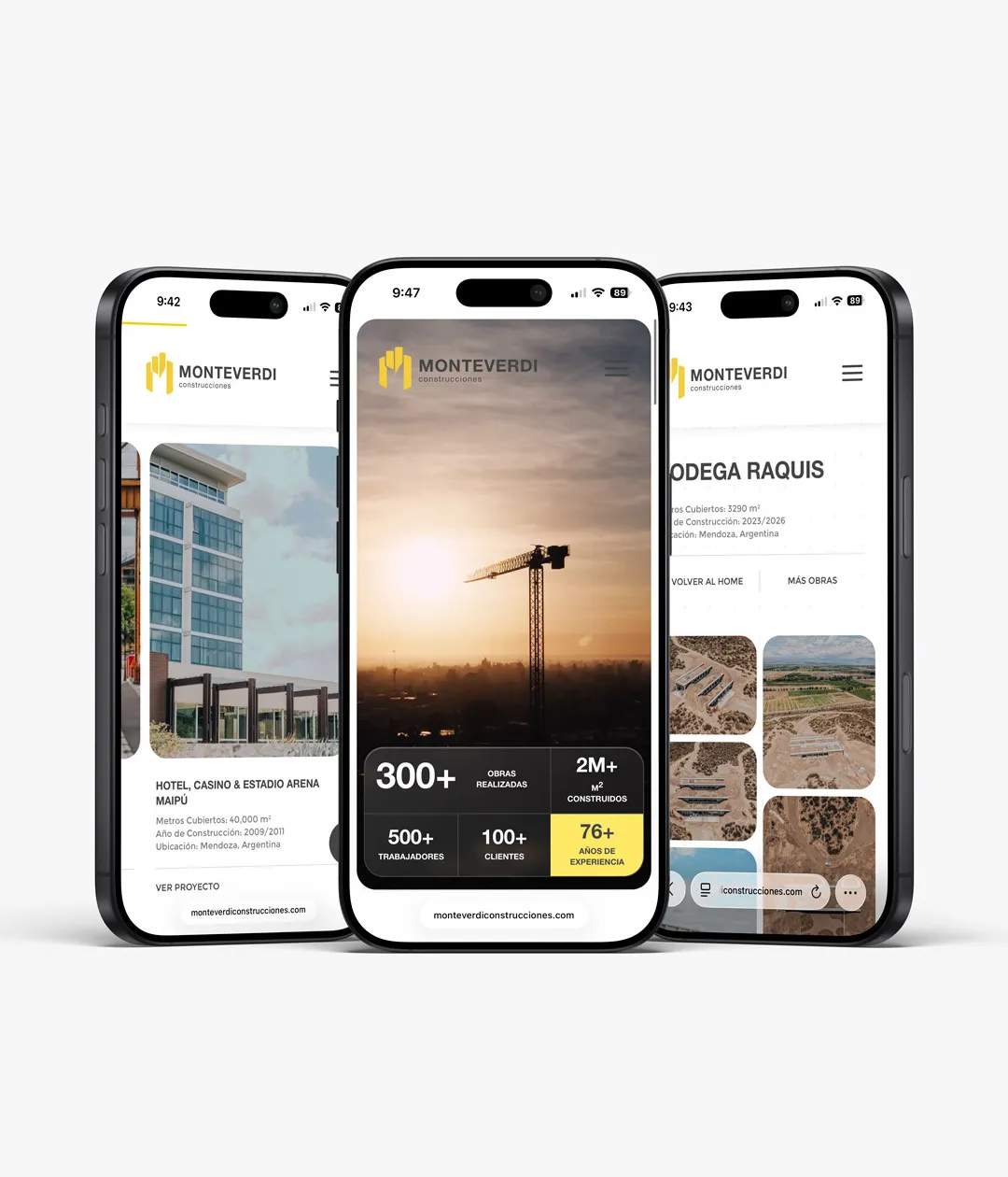 Web Mobile Monteverdi Construcciones